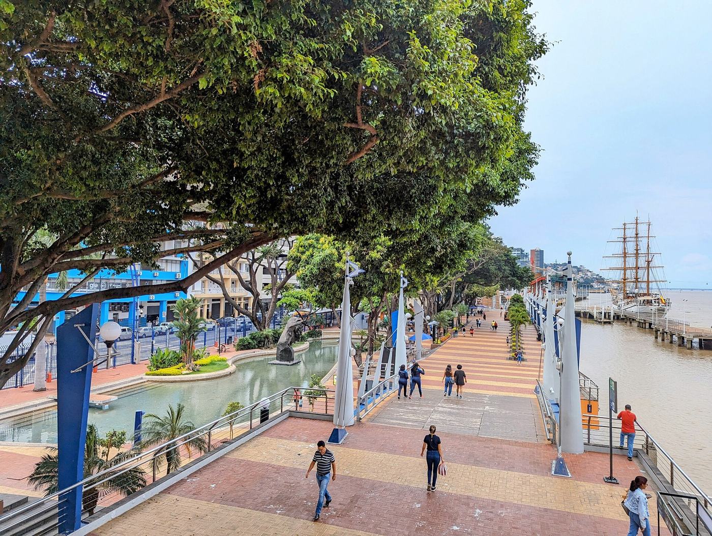 The Malecón 2000 boardwalk in Guayaquil