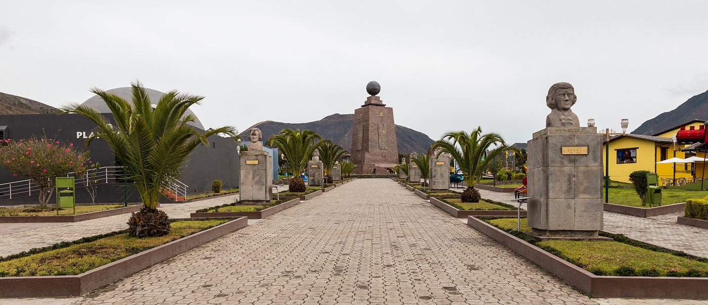 The Mitad del Mundo monument on the equator