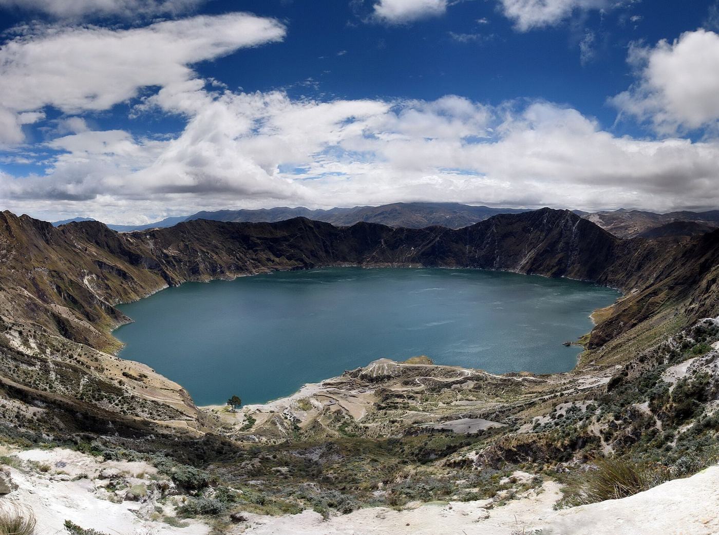 The Quilotoa crater lake