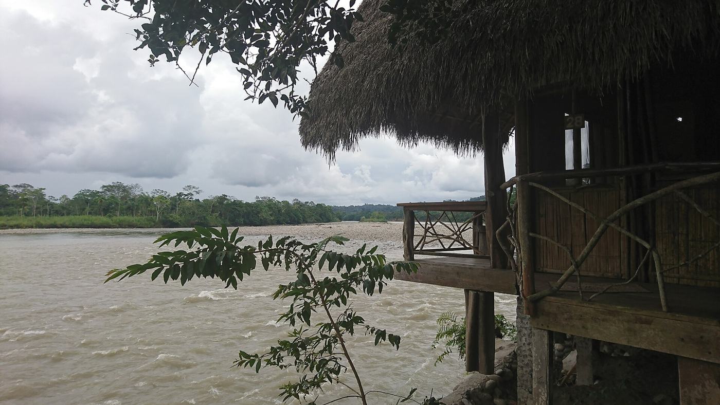 The Napo River near Tena, in cacao country